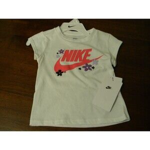 Nike Shirt Toddler Girls Swoosh Flowers Pink Purple Size 2T NWT